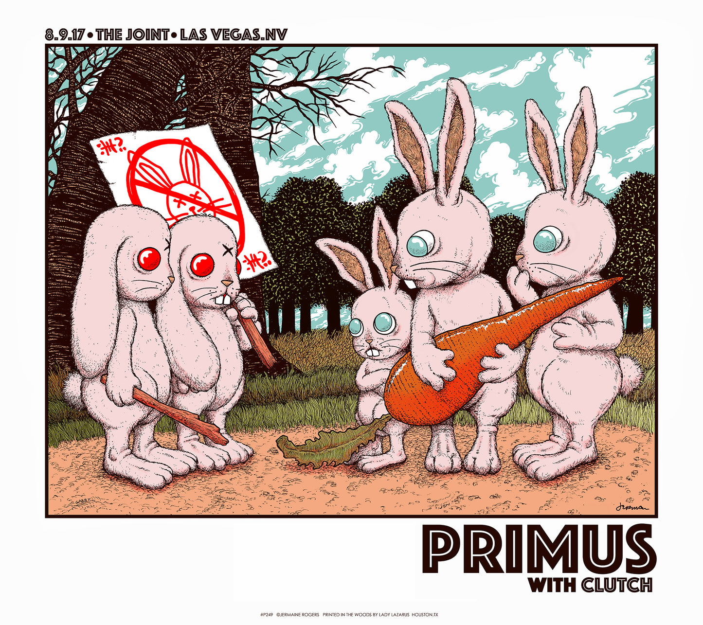 PRIMUS / Clutch (Las Vegas 2017) Artist Proof (Remarqued)