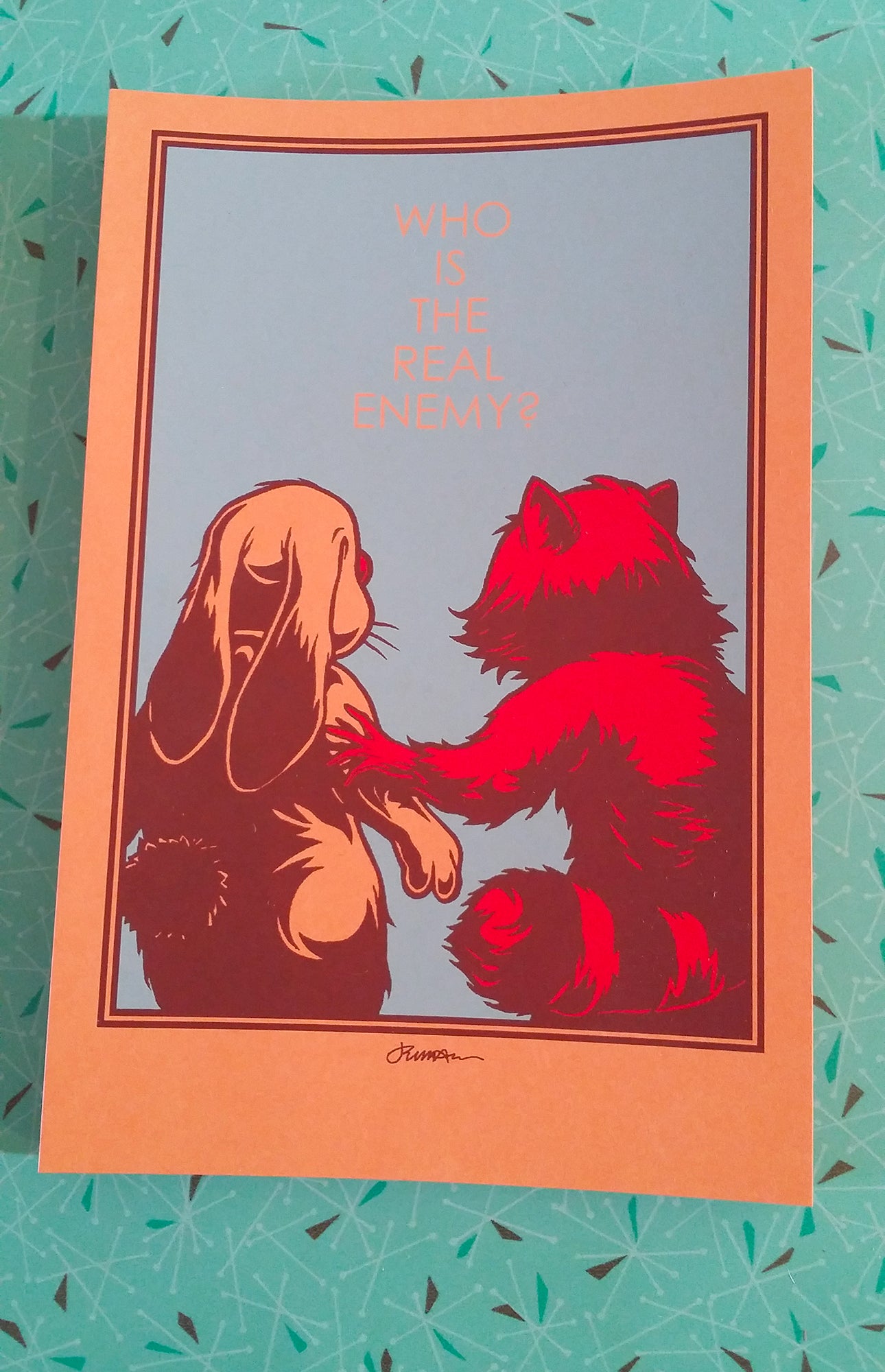 'Who Is The Real Enemy?' Mini Art Print (ALL VARIANTS)