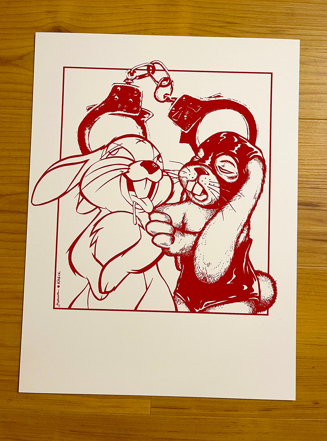 - 'Tough Love' Mini Art Print (KEYLINE Edition) -