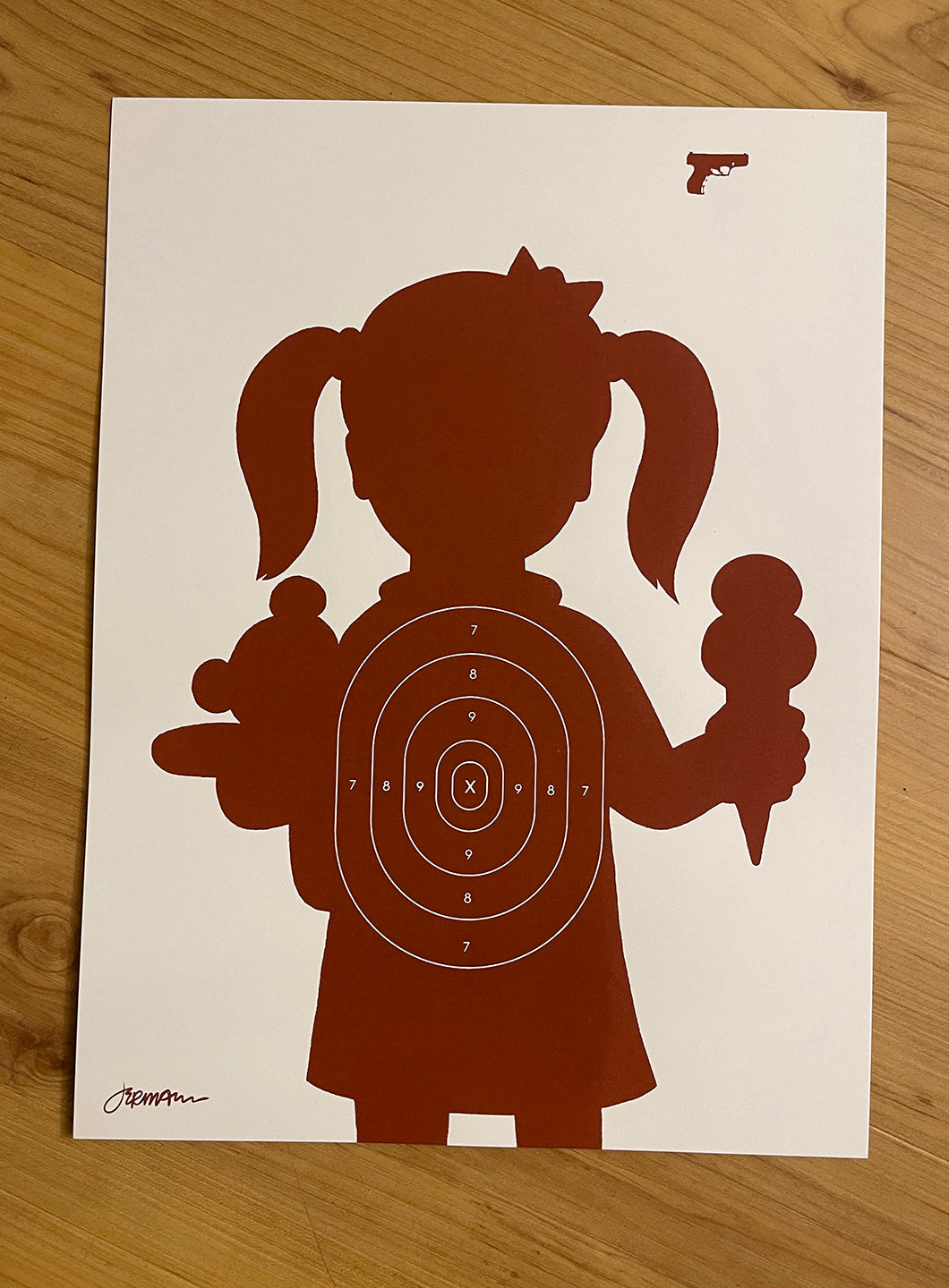 - 'Collateral Damage USA' Mini Art Print (KEYLINE Edition) -