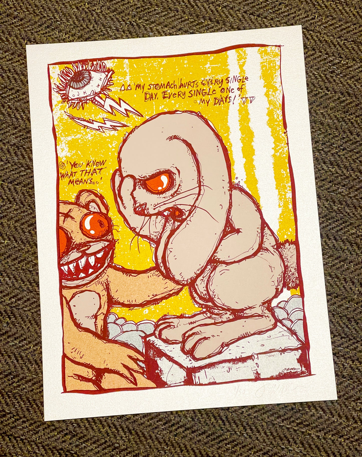 - 'A Day In The Life (At The End Of An Empire)' Mini Art Print (Stardream Opal Variant) -