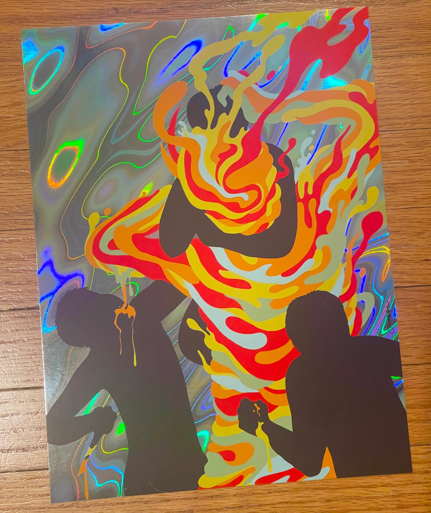 - 'The Choice We've Made' Mini Art Print (Holographic Lava Foil Variant) NINE INCH NAILS -
