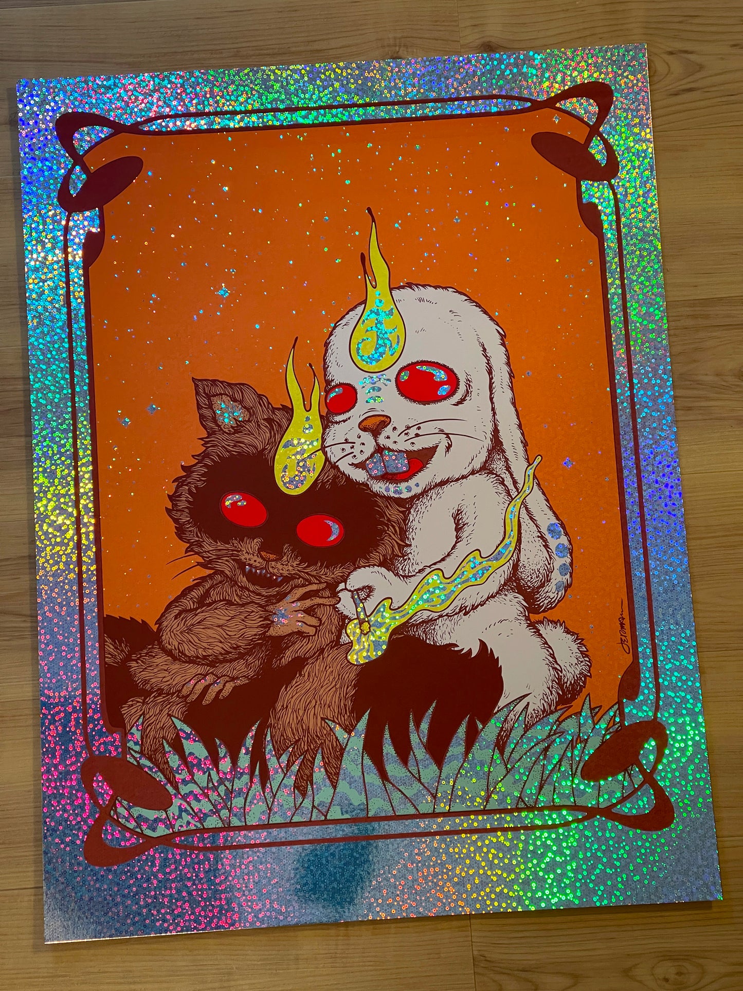 'Midnight Sunshine' Art Print (Stardream Opal, Tiny Bubbles Foil, and Variants)