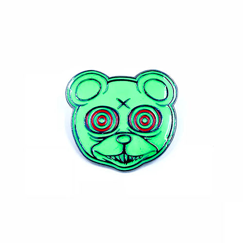 HALLOWEEN SALE! DERO Trance GLOW-IN-THE-DARK Enamel Pin - Only 10 Bucks!