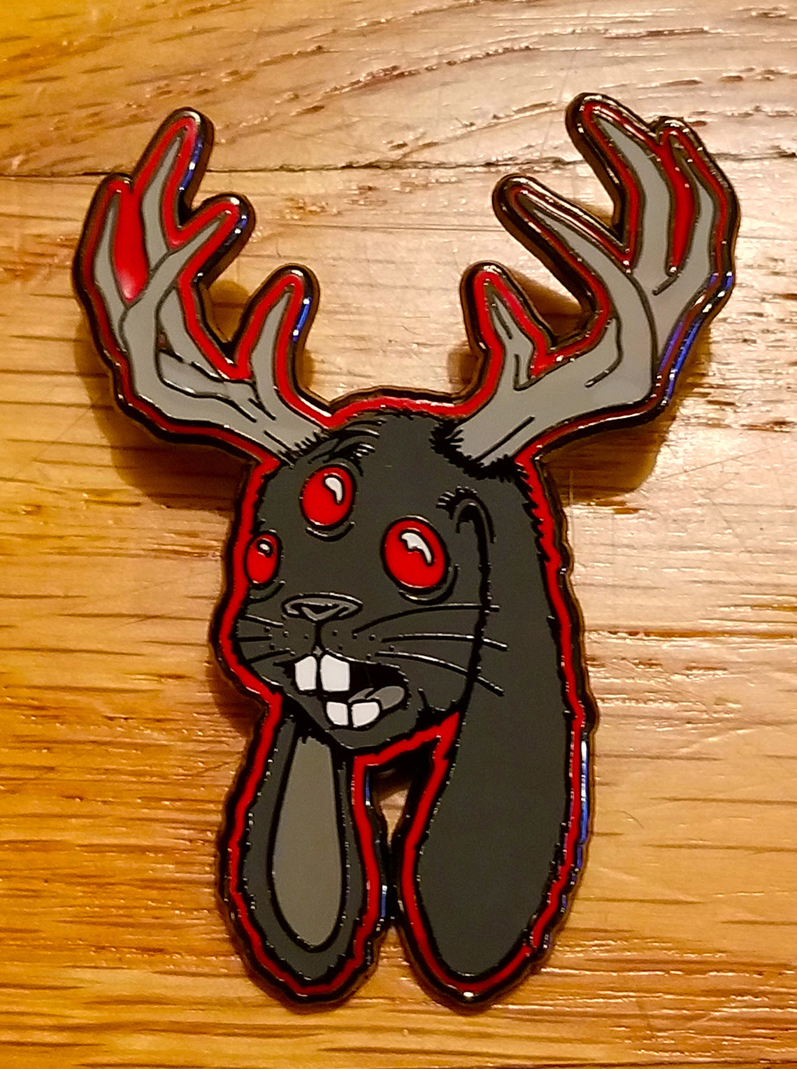 Jackalope Shadow Edition Enamel Pin