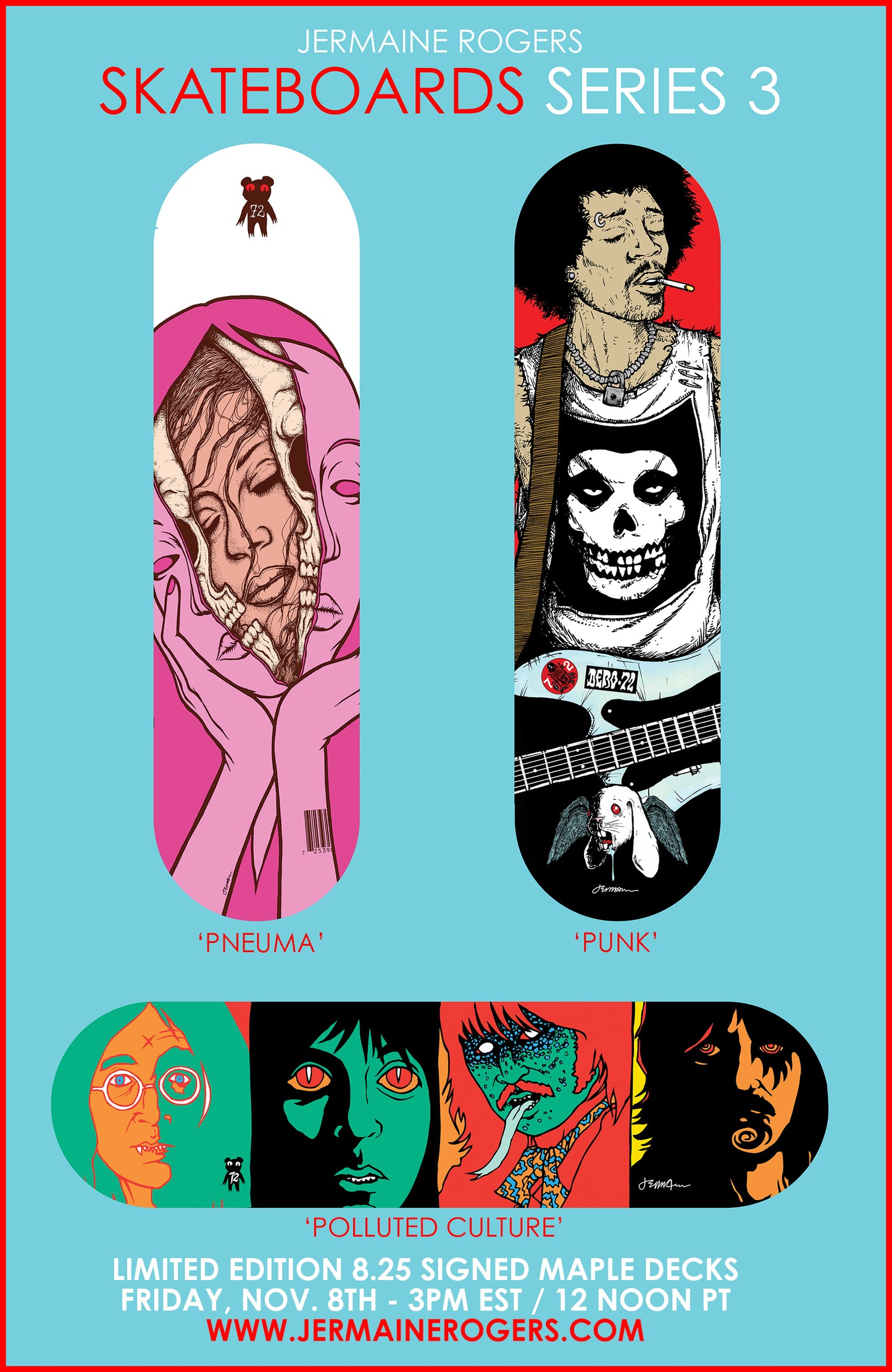 VARIOUS SKATEBOARDS (Limited Quantity of Studio Pieces) Random Pieces Remarqued