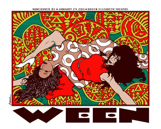 Rare WEEN (Vancouver 2011) Screen Print