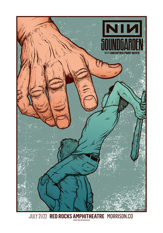 NINE INCH NAILS / SOUNDGARDEN (Red Rocks 2014) COOL Variant - A/P COPIES AVAILABLE