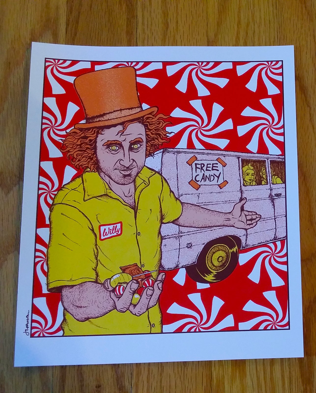 CANDYMAN (Wonka) Mini Art Print - STUDIO COPIES