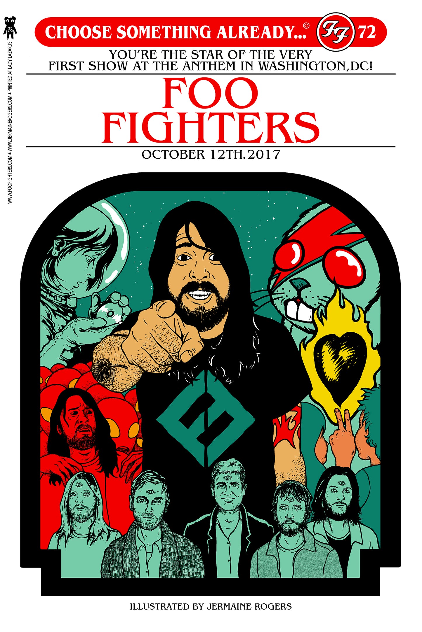 Foo Fighters (2017 DC) - Stardream OPAL & Holographic Rainbow Foil ARTIST PROOFS