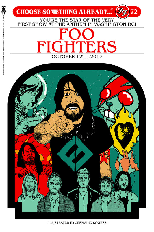 Foo Fighters (2017 DC) - Stardream OPAL & Holographic Rainbow Foil ARTIST PROOFS