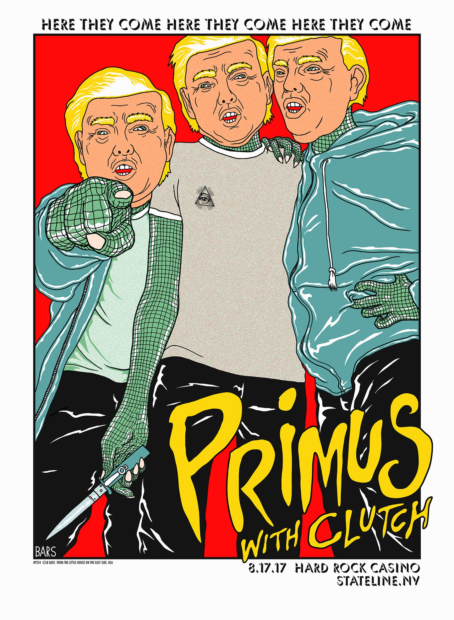 PRIMUS / Clutch (2017 Stateline, NV) 'LB Bars' Pseudonym (ARTIST EDITION)