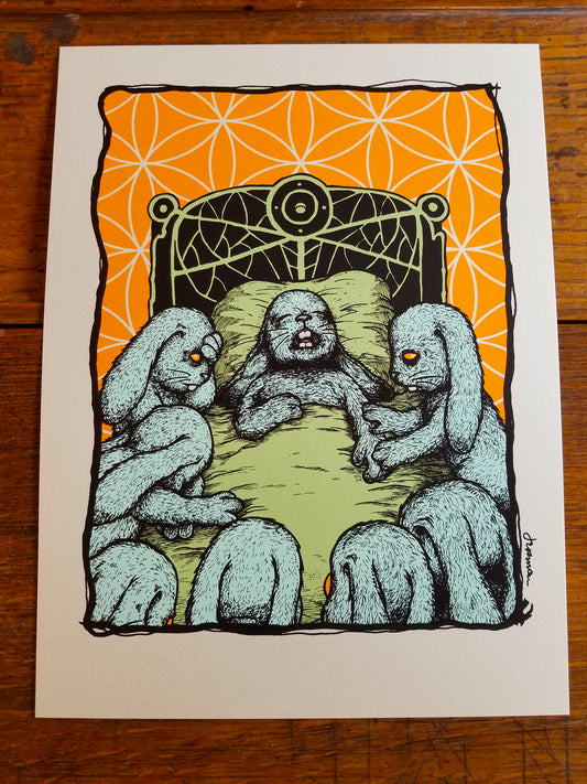 'The Passing' MINI PRINT (Opal, Copper, Lava Foil)