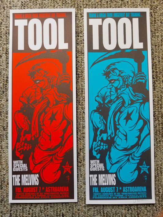 TOOL / Melvins (Houston 1998) Handbill (RED & BLUE Variants)