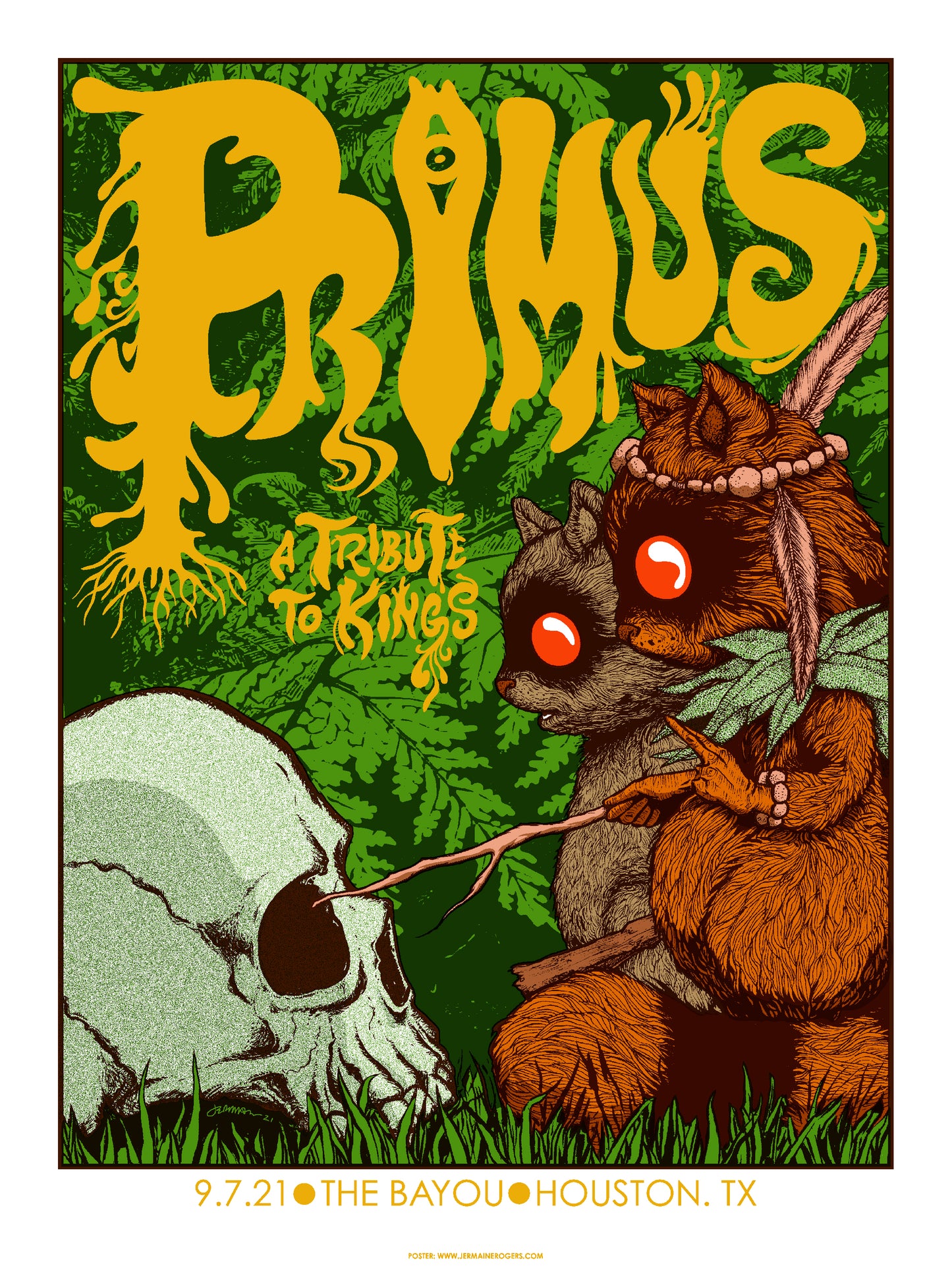 PRIMUS (2021 Houston, TX) Rare SHOW EDITION Artist Proof (Random REMARQUES)