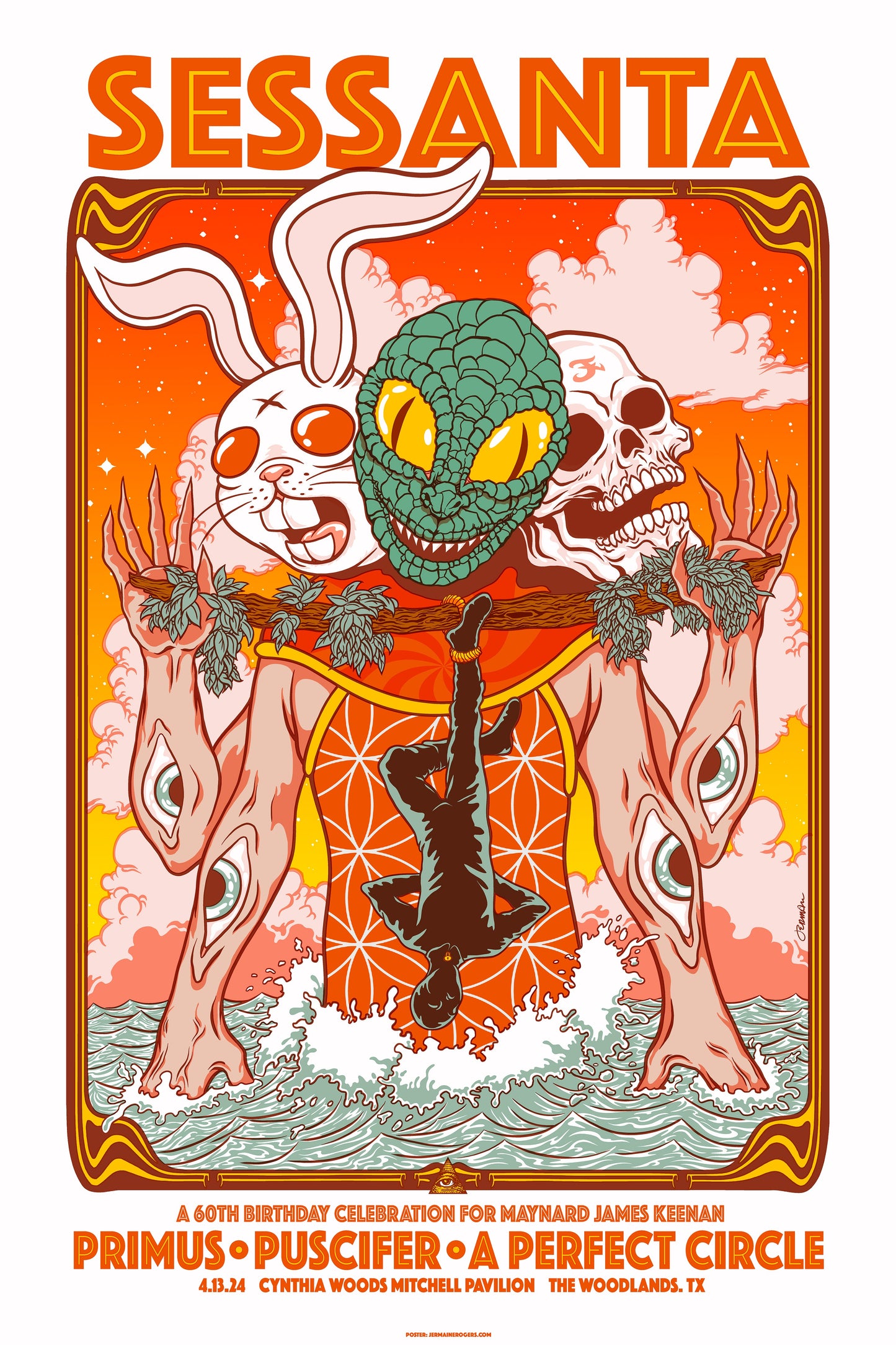 SESSANTA Tour Print (Woodlands, Texas 2024) Show Edition ARTIST PROOFS (Very Limited Qty.)