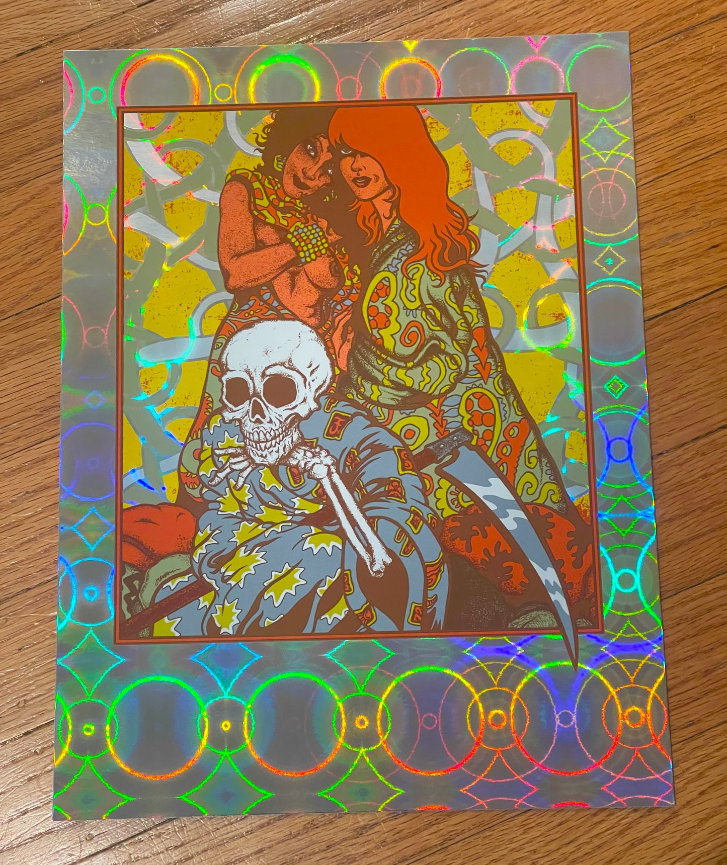- 'Hungry Hands' Mini Art Print (Rare CIRCLE FOIL Variant) -