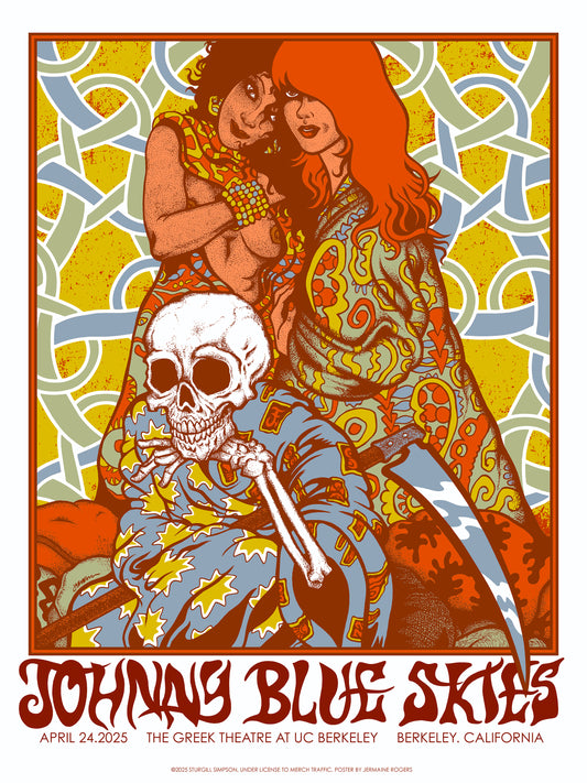 Johnny Blue Skies (Sturgill Simpson) Berkeley 2025 (Artist's Edition - Stardream Sky Blue)