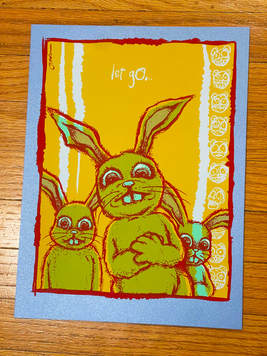 - 'Let Go' Mini Art Print (Stardream SLATE BLUE Variant) -