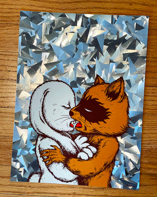 - 'THE KISS' (Shattered Foil) Variant Mini Print -