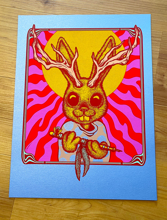 - 'SHAMAN' Mini Art Print (STARDREAM BLUE Variant) -