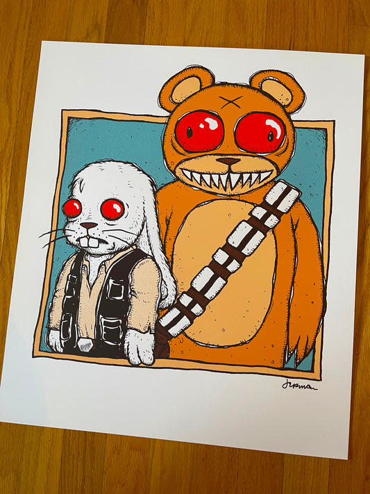 'SCOUNDRELS' Art Print (STAR WARS) STUDIO COPIES MADE AVAILABLE!