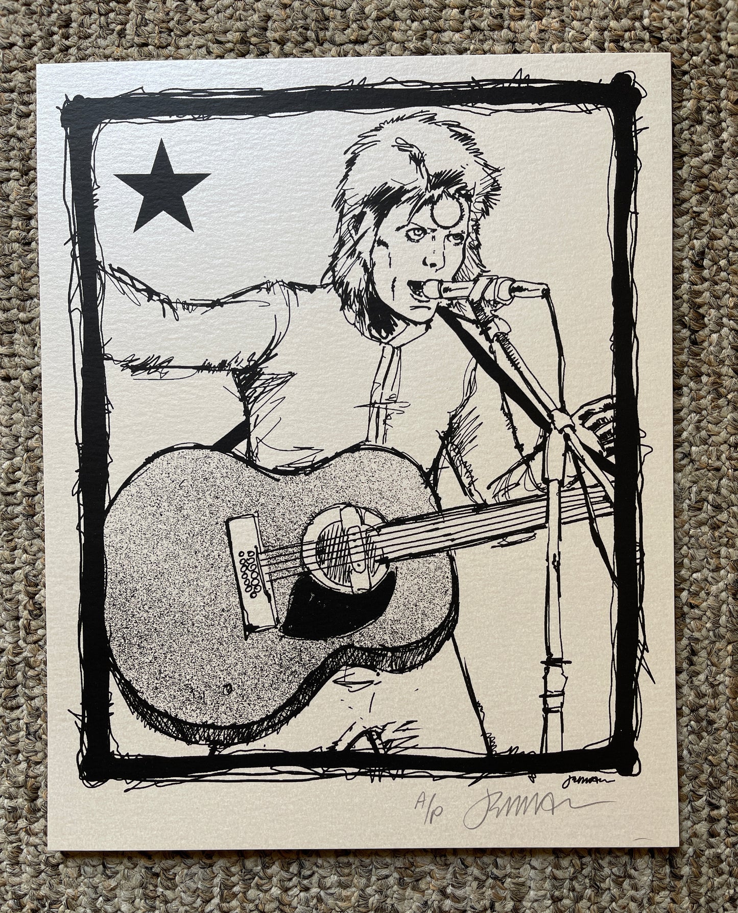 'I'll Make You A Deal...' (Bowie) Art Mini-Print KEYLINE Artist Proof