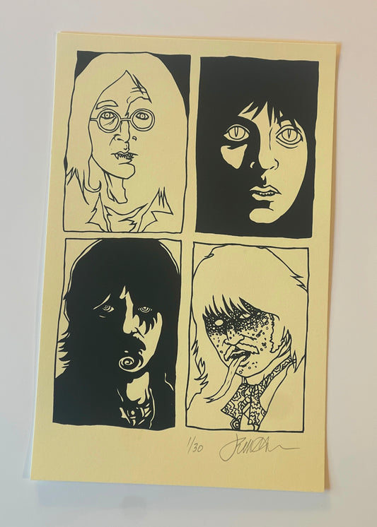 'Polluted Culture' (Beatles) Mini Print (KEYLINE Variant)