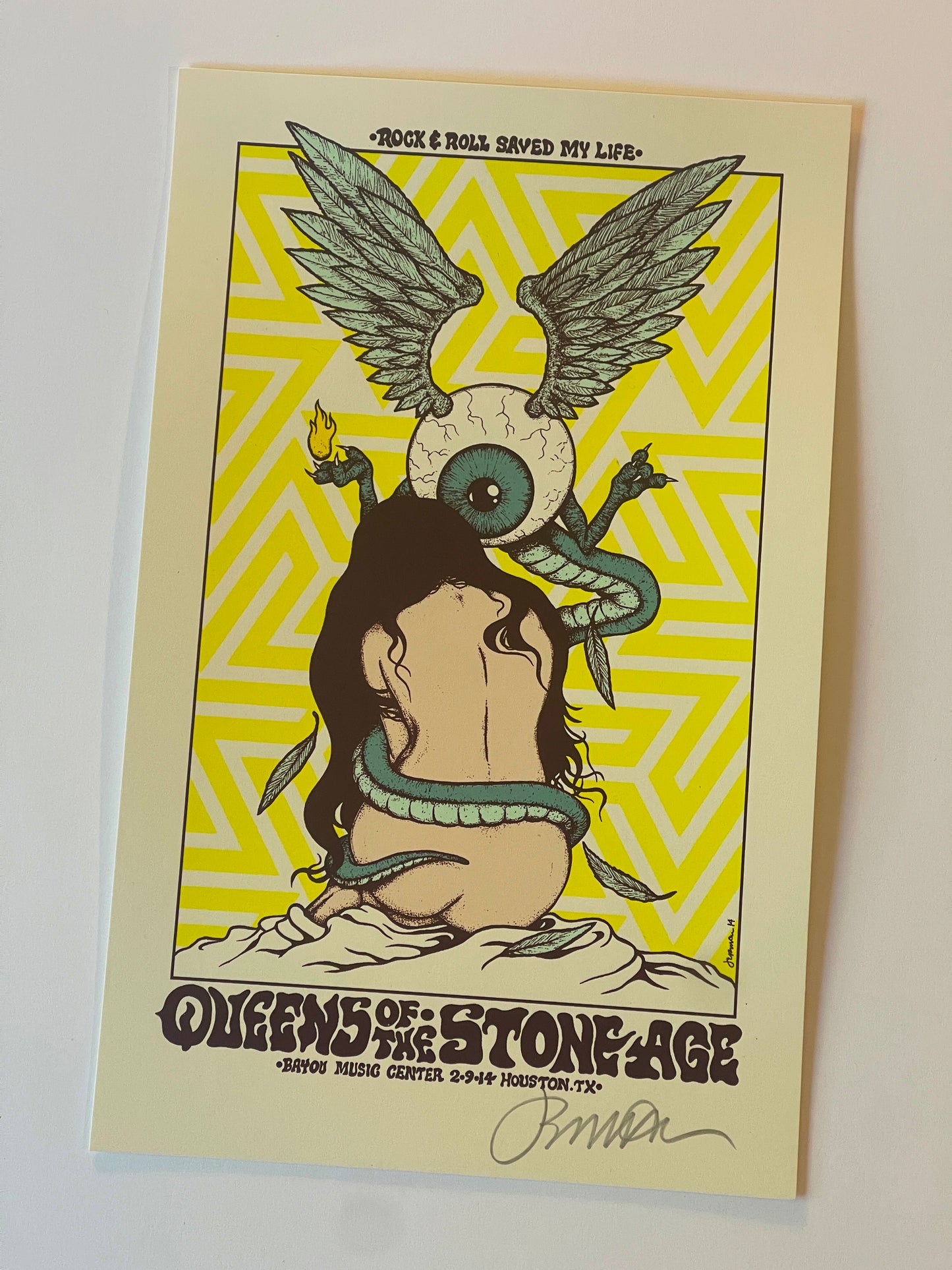 QUEENS OF THE STONE AGE (Houston 2014) Mini Print