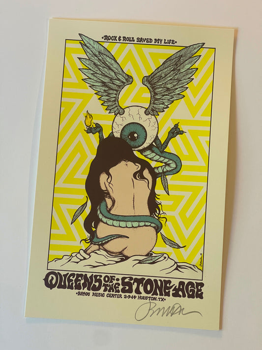 QUEENS OF THE STONE AGE (Houston 2014) Mini Print