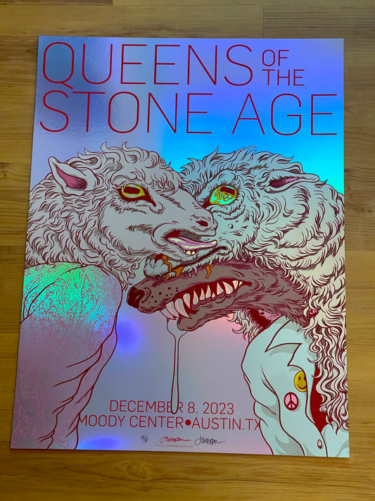 QUEENS OF THE STONE AGE (Austin 2023) Show Ed. RAINBOW FOIL