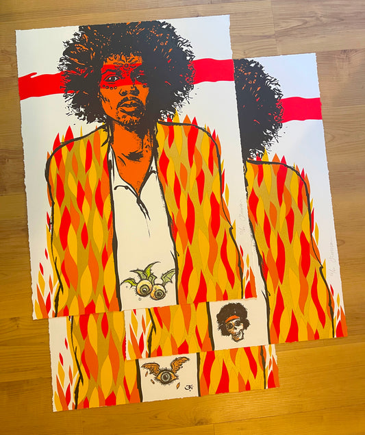 VOODOO (Hendrix) GALLERY EDITION Cotton Rag  REMARQUED