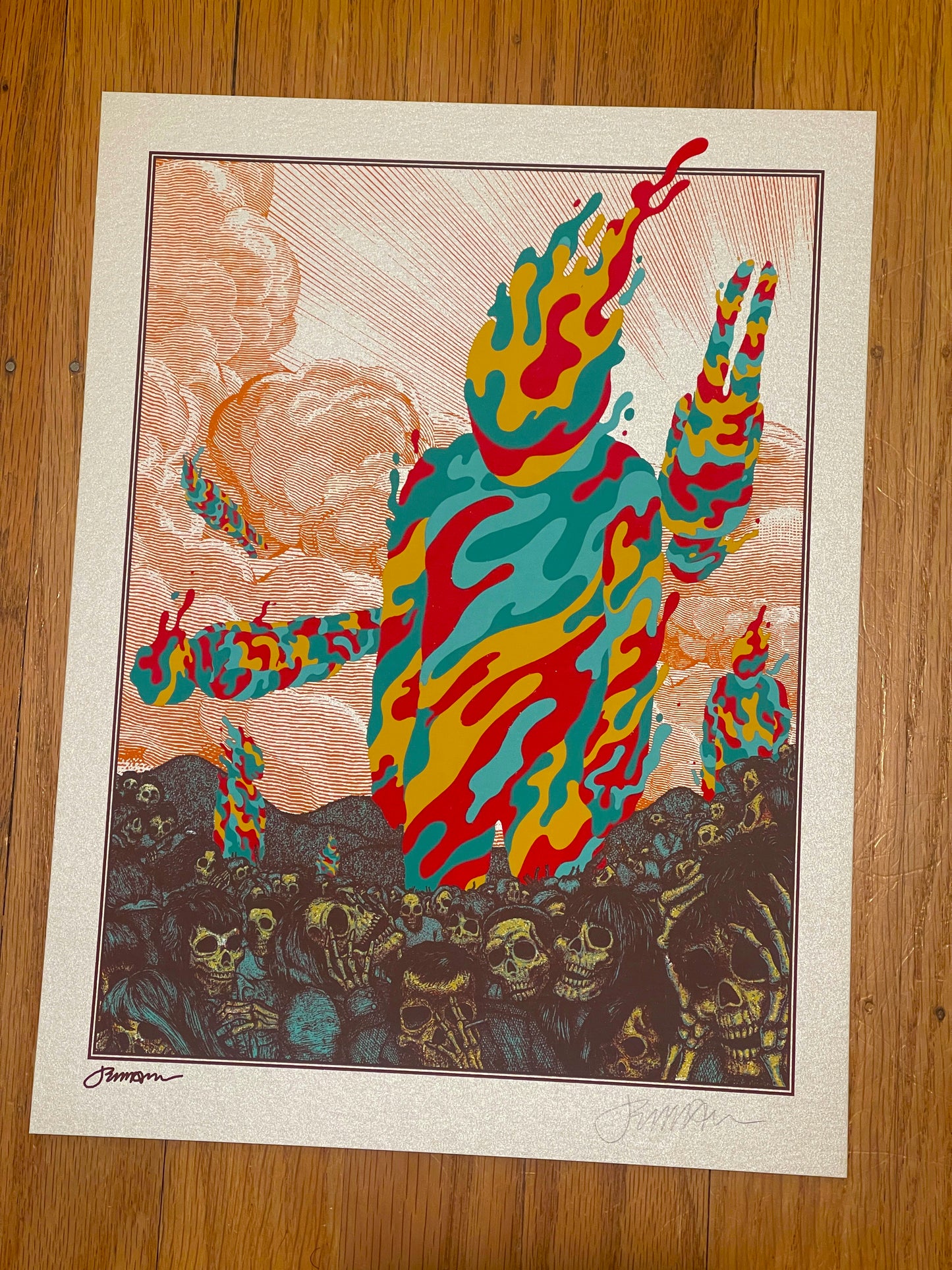 'The Warning' (NIN) Mini Art Print  (Stardream Opal Variant)