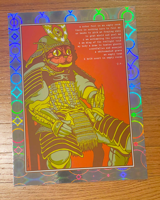 - 'Empty Rooms' Mini Art Print (Holographic Circle Foil Variant) -